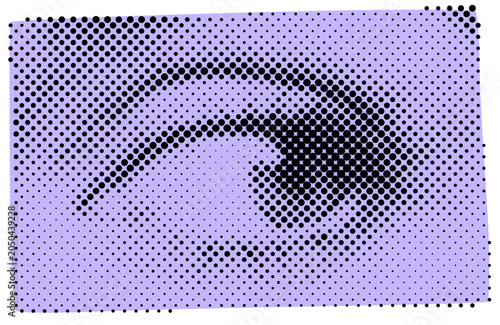 Billede på lærred Smoldering Eye Collage
