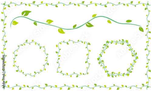 Photos Elegant flowing vine vector illustration