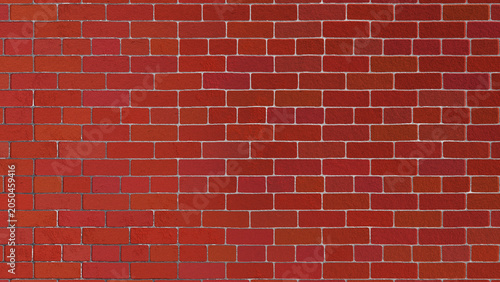 Bild auf Leinwand Seamless Red Brick Wall Texture Background – Realistic Masonry Pattern