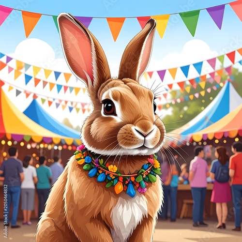 Colorful celebration at a festival parade event.