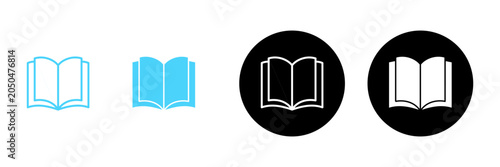 Bild auf Leinwand Book icon vector. open book sign and symbol. ebook icon