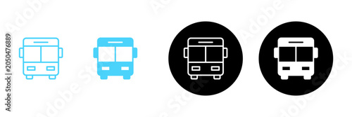 Bus icon vector. bus sign and symbol