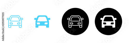 Car icon vector. car sign and symbol. small sedan