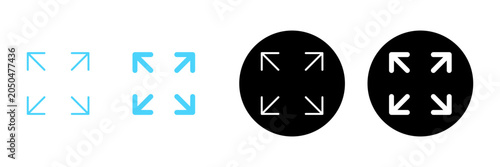 Tableau sur toile Fullscreen Icon vector