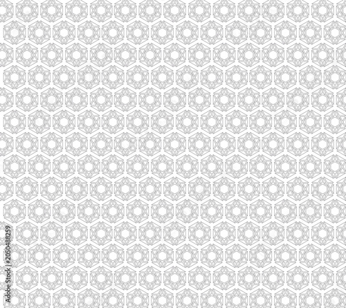 white hexagonal pattern