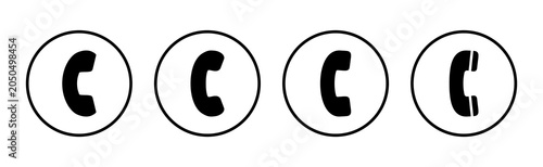 Call icon vector illustration. telephone sign and symbol. phone icon. contact us