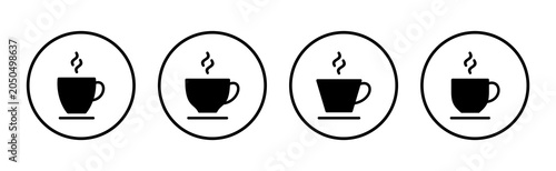 coffee cup icon vector illustration. cup a coffee sign and symbol