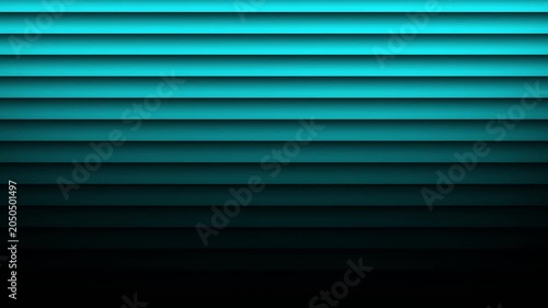 Teal Cyan Horizontal Lines Scrolling Down Seamless Loop Animation Dark Background