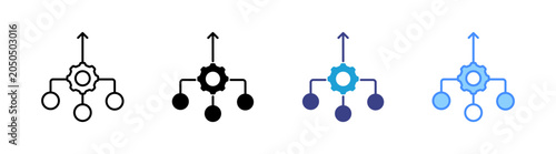 Foto Consolidation  icon set multiple style collection