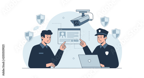 Security Guards and Surveillance Technology for Personal Data Protection and Public Safety