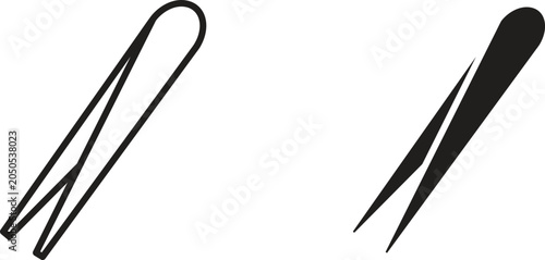 Valokuva Eyebrow tweezers icon