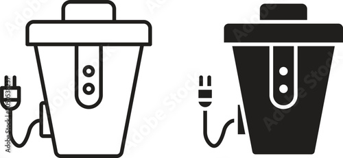 Foto Garbage disposal icon