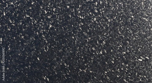 Abstract background of forged carbon fiber tileable texture with metallic speckles and high tech modern composite material design.