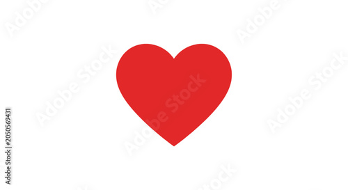 Photos Red heart symbol love icon shape.