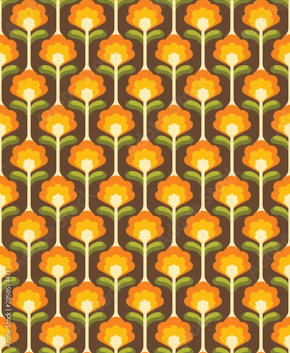 abstract floral seamless pattern tile wallpaper
