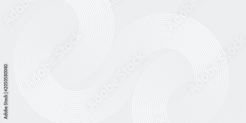 Konstfotografi Abstract white glowing geometric lines on gray background