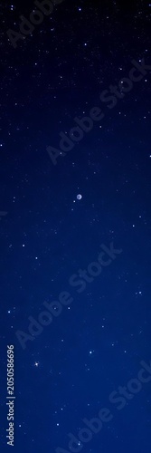 Night sky with stars shining bright on a clear night, stillness, camping