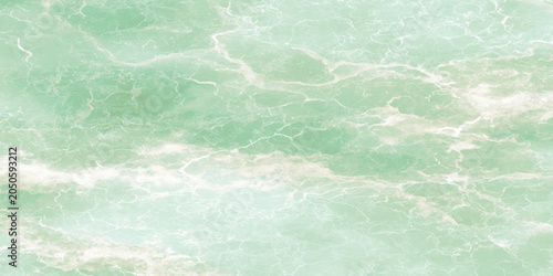 Bild auf Leinwand Mint green marble texture background with white veins, Elegant and sophisticated