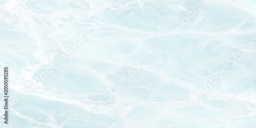 Tableau sur toile Soft pale blue marble texture background with white veins for design and decorat