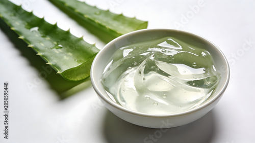 Natural Aloe Vera Gel Skincare Ingredient Close Up
