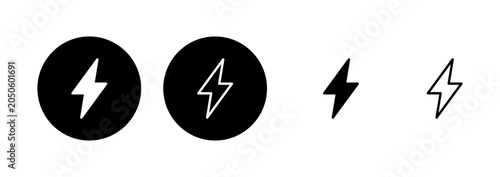 Photos Lightning icon logo design