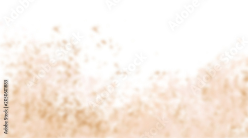 Quadro su tela Blurred golden particles with transparent background abstract light effect