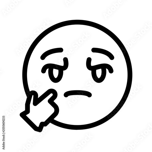 Confused emoji icon
