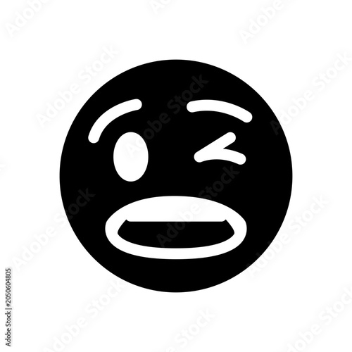 Wink emoji icon