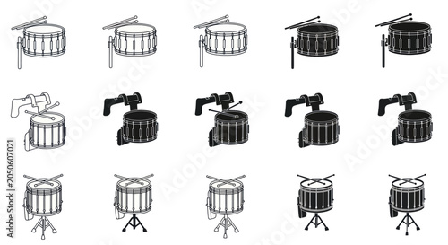 Canvastavla Drum Set Collection: Different Styles, Perspectives, and Drumsticks