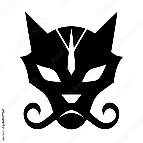 Minimalist Mysterious Mask Face
