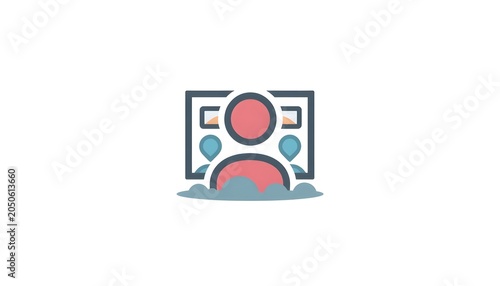 Dark Blue Startup Team Communication and Project Board Icon