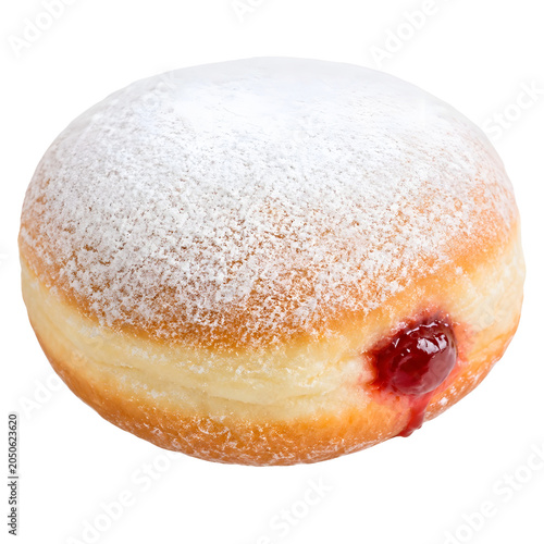 Powder Sugar Donut Sweet Bakery Dessert