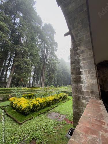 Obraz na płótnie Carmelite convent in Desierto de los Leones National Park, Mexico City