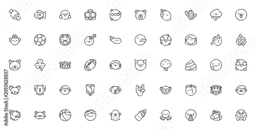 Foto Emojis icon set