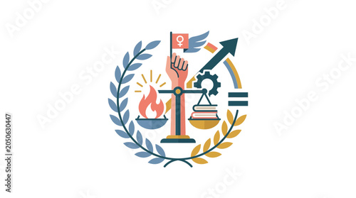 Feminist Empowerment and Social Equality Symbol