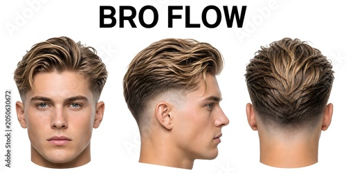 Modern bro flow haircut for men