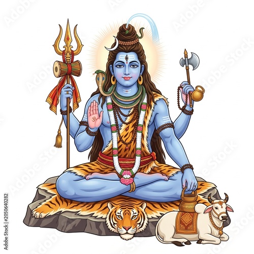 Majestic Shiva: A Vibrant Tribute to the Divine