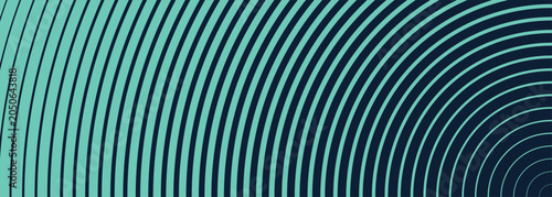 Canvastavla Modern teal concentric circles background