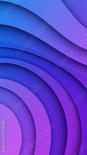 Layered purple and blue paper cut wave background