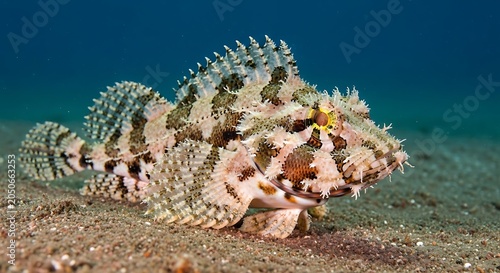 Scorpionfish on the ocean floor