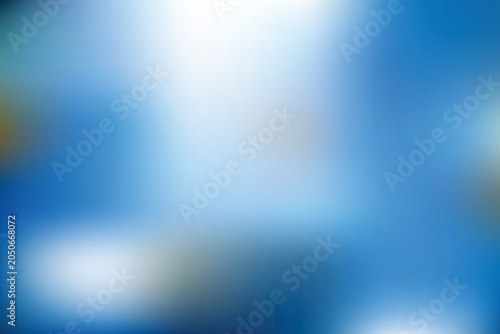 Canvas Print Vibrant blue scene with white and yellow spots on transparent background