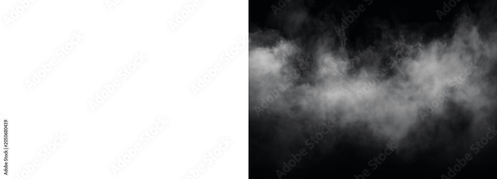 Fototapeta premium Smoke effect on transparent background