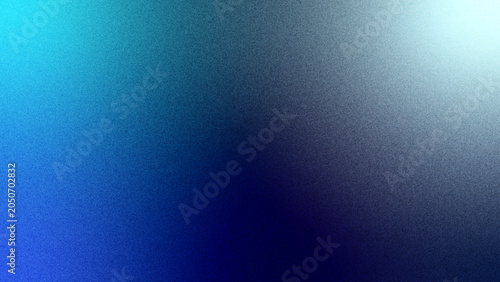 Gradient background displays a soft transition from deep blue to bright cyan with a subtle grainy texture that provides ample copy space for graphic design projects.