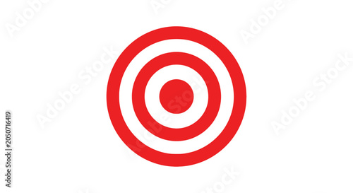 Quadro em tela Red Target Bullseye Logo Symbol.