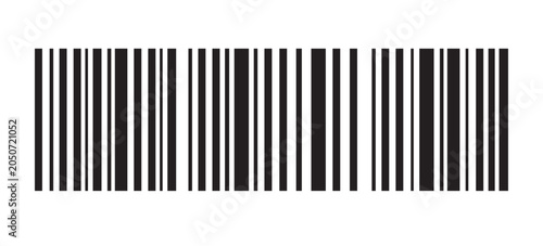 Konstfotografi Barcode vector icon for product labeling and retail scanning