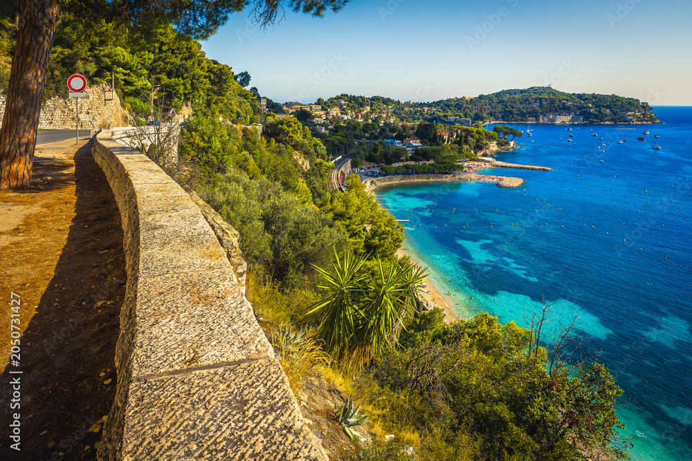 Obraz premium Great view with amazing beaches and bays, Nice, France