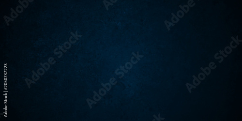 Dark Blue background studio grunge backdrop texture, watercolor painted mottled blue background, textures on black paper background.