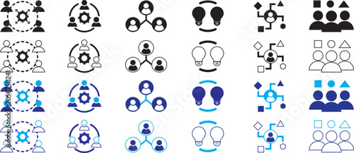 Foto Cross functional icon set
