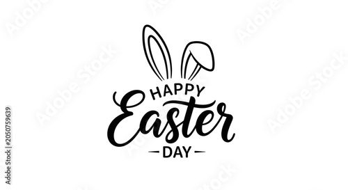 Valokuva Easter bunny ears celebrate Happy Easter Day with joyful illustrations