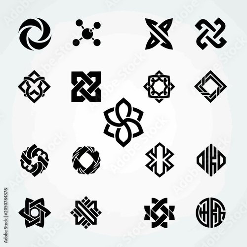 Abstract Geometric Logos & Symbols Collection